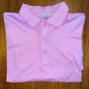 Peter Millar - Pink Men’s Polo, Size Large